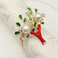 Christmas Tree Shaped Napkin Rings For Party Event