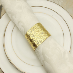 Wedding Party Dinner Table Decoration Gold Napkin Holder