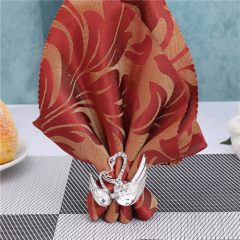 Swan Shaped Napkin Rings for Wedding Table Decoration