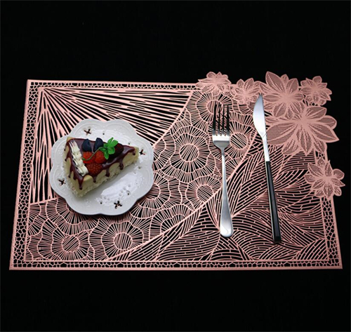 Elegant Colored Table Place Mat For Hotel