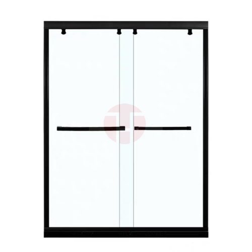 Double Glass Sliding Door (Black)