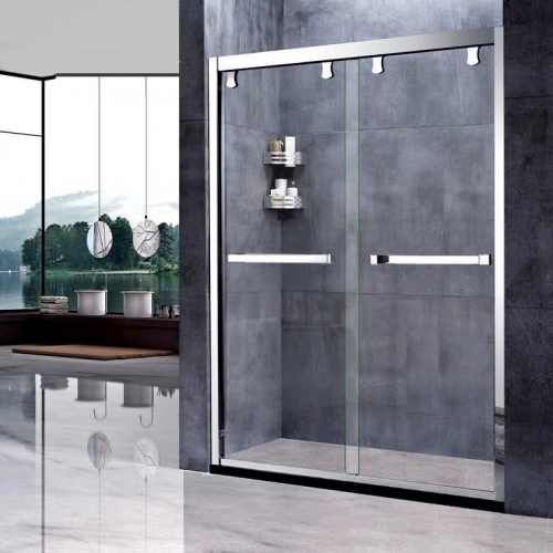 Double Glass Sliding Door (Silver)