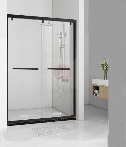 Double Glass Sliding Door (Black)