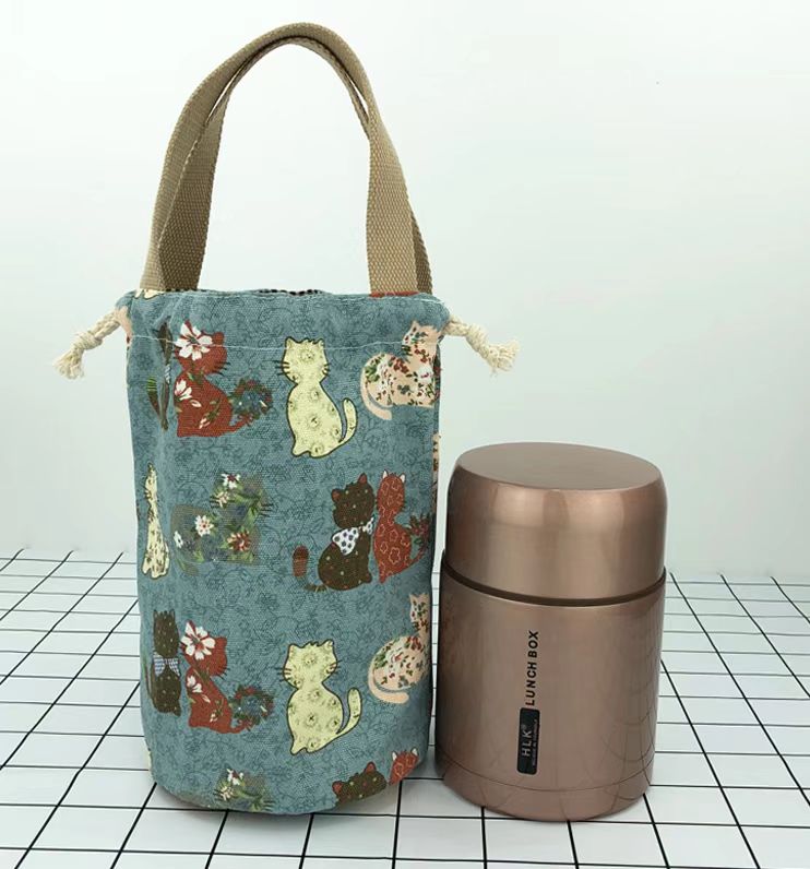 Cylindrical canvas cooler bags, various shapes can be customized