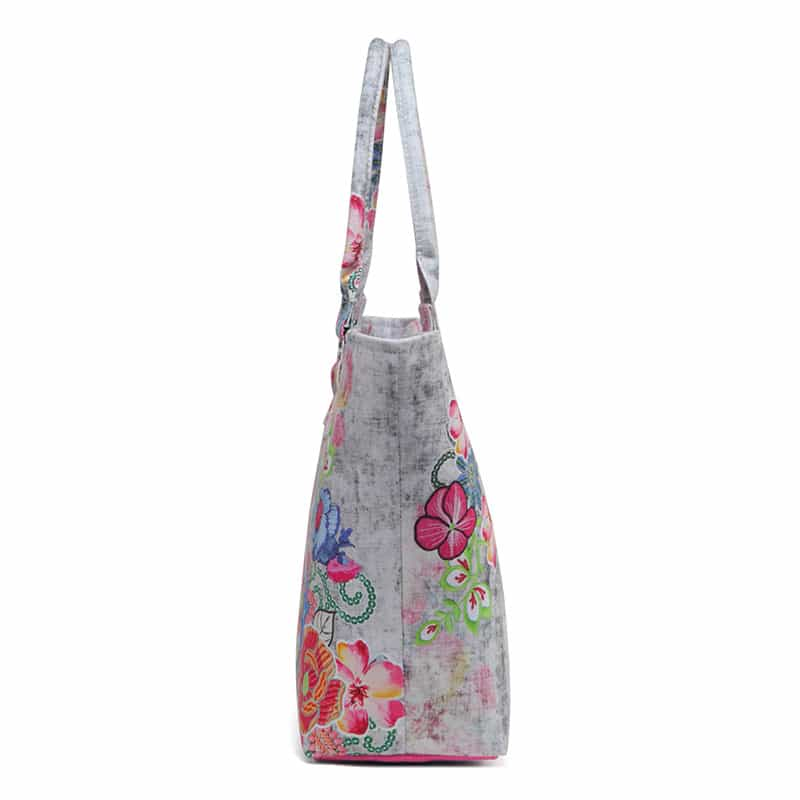 Side display of digital printing bag