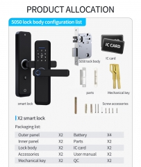 Serrure de porte numérique sans clé Smart Fingerprint