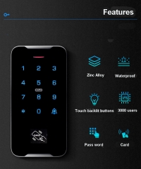 Metal Touch Fingerprint Access Control Reader SAC-A303