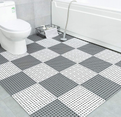 PVC round hole non slip drainage deck yacht swimming pool bathroom chain floor mat