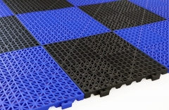 PVC modular bathroom and kitchen floor mat. PVC environmental corridor swimming pool indoor and outdoor anti-slip drainage chain floor tile