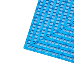 PVC Small Square Bathroom Anti-Slip Drainage Ingterlocking Floor Tile. Wet Area Non-Slip Ingterlocking Floor Mat