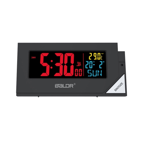 RC Color Screen Desk Clock with Light Sensor