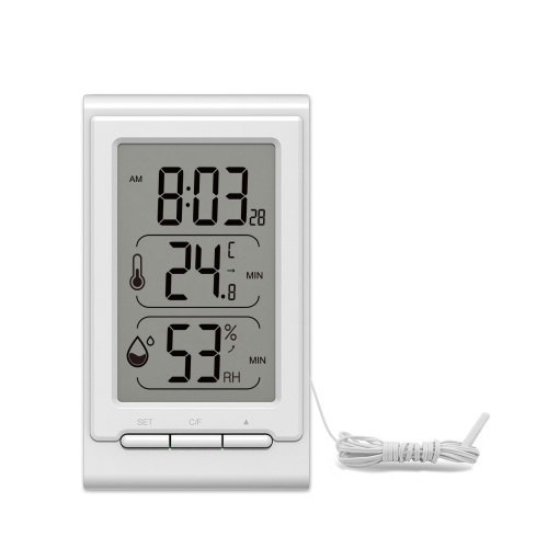 室内温湿度计带时钟