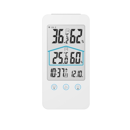 Touch Button Thermo-hygrometer Clock