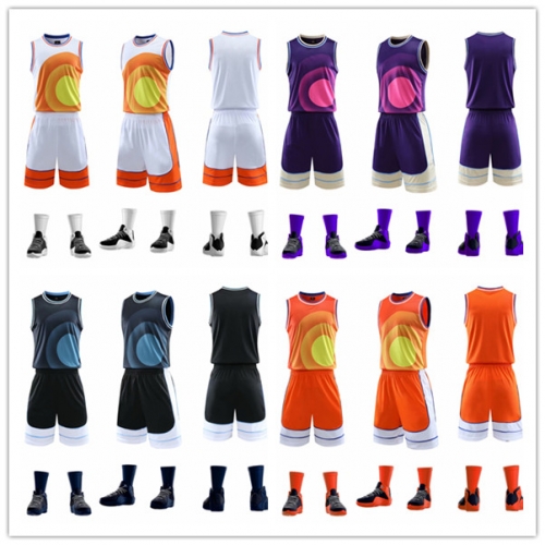 Cheap Sublimation Comic Team Uniform Breathable mesh style Basketball Jersey