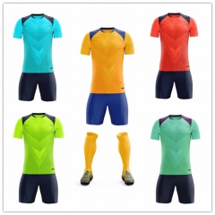 Wholesale Cheap sublimated football jersey DIY custom soccer shirt uniform kids adults size football shirts training Clothes