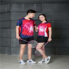Quick dry Sublimation Printing badminton jersey