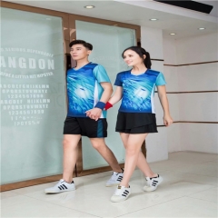 Quick dry Sublimation Printing badminton jersey