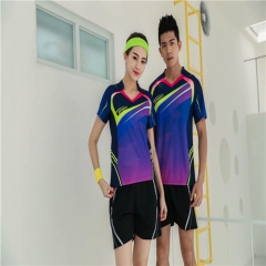 Couple's china high quality badminton polo shirt