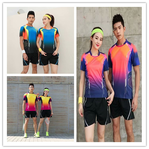 Newest fashionable badminton uniforms set top quality