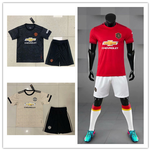 Manchester United home second away football jersey