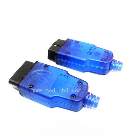 BLue OBDII  OBD2 Connector J1962m Plug With Enclosure And Cable Relief 16pin Male Connector
