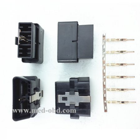 Assembled OBD2 Male Connector 16pin