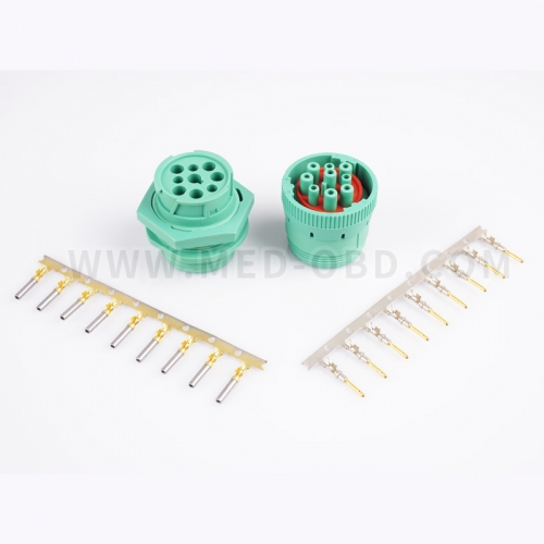 J1939 Female And Male Connector 9pin Plug