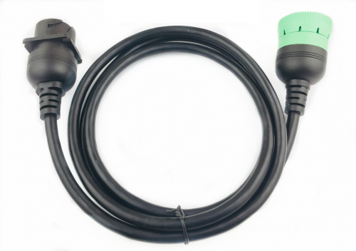 Green Type 2 J1939 to Black Type 1 J1939 Extetnion Cable