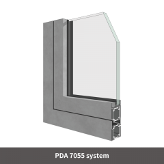 7055 steel door profile system