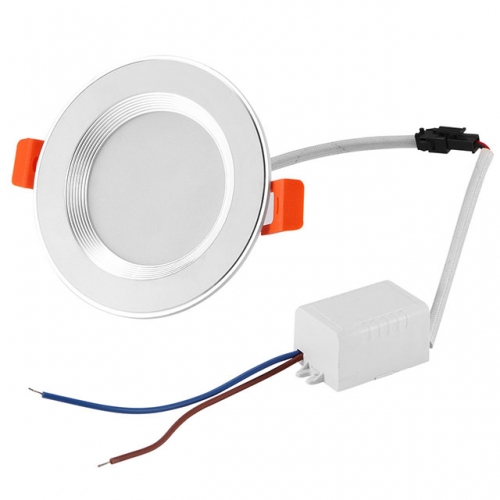 3W / 5W / 7W AC110V 220V Diffuse LED Plafonnier Encastré Downlight Dimmable