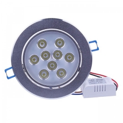 9W AC100V-245V LED Recessed Ceiling Light Dimmable View Angle Adjustable