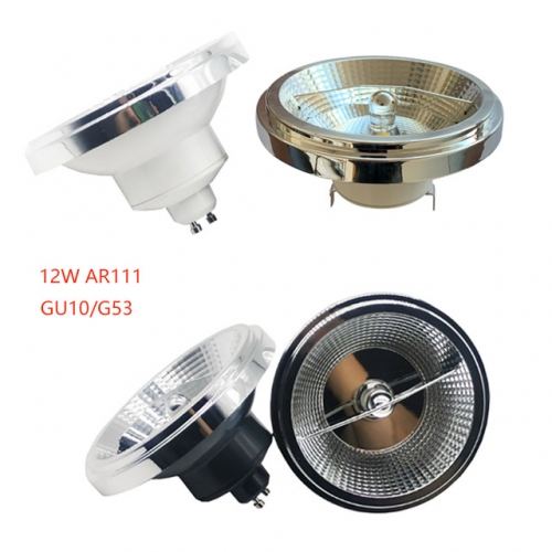 12W AC230V/12V AR111 G53 GU10 Sockel COB LED Birne Spotlampe Leuchtmittel Dimmbar
