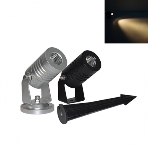 5W/7W small CREE COB LED Garden Light Spot Lamp with spike or base IP67