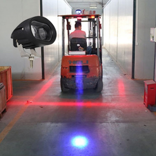 10W 12V 24V Small Blue Red LED Forklift Warning Spot Light Work Lampe Area Safety Lighting