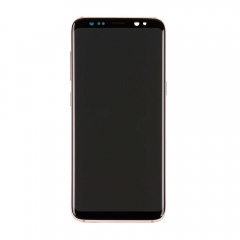 Para Samsung Galaxy S8 Pantalla LCD y ensamblaje de digitalizador de pantalla táctil con reemplazo de marco - Dorado