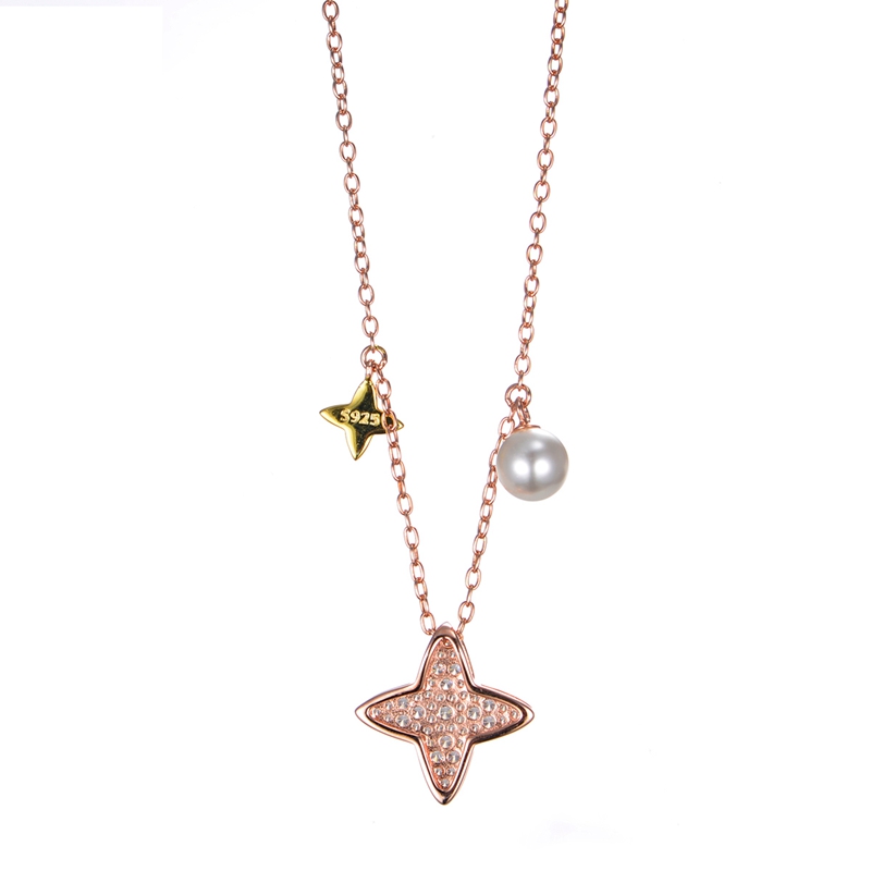 Stars and Pearl Necklace