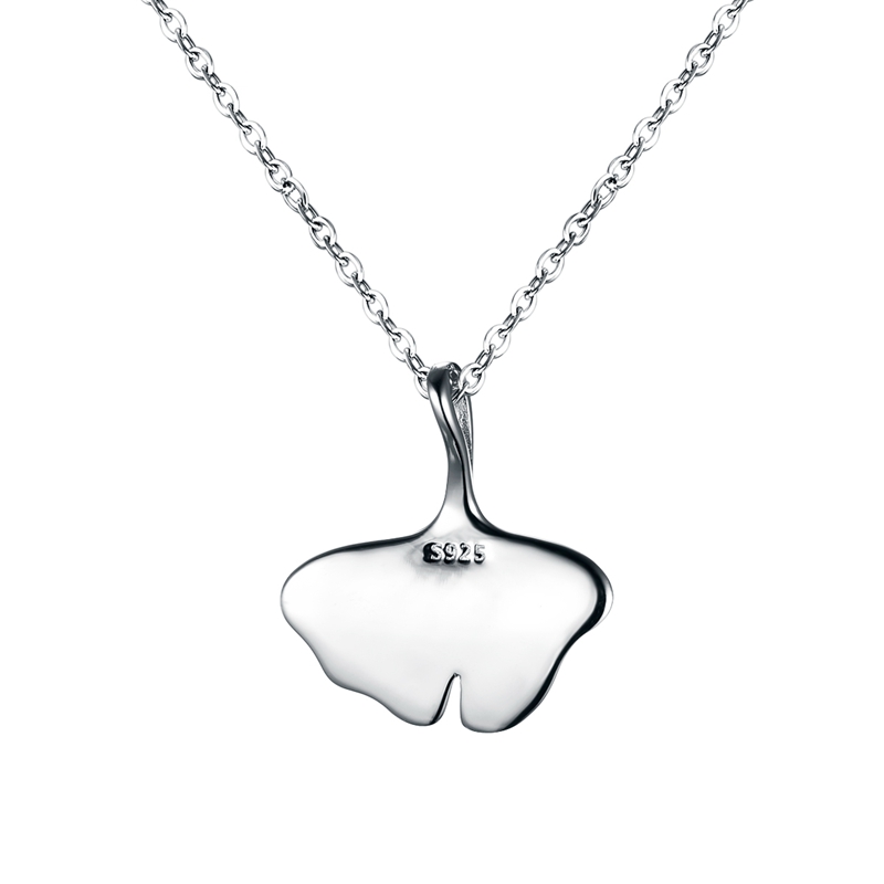 Ginkgo Leaf Shape Enamel Pendant