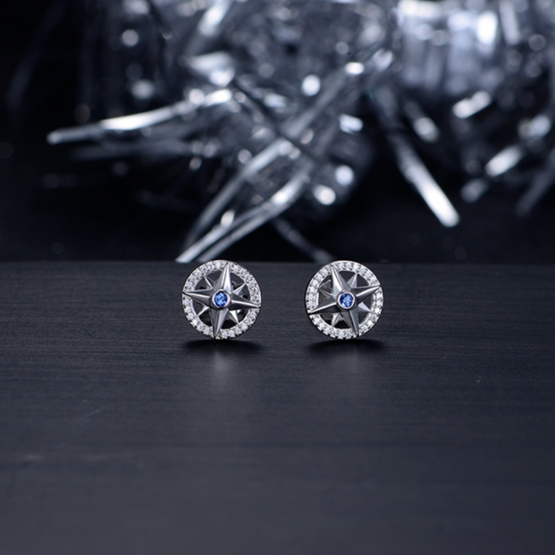 Compass Earring Studs