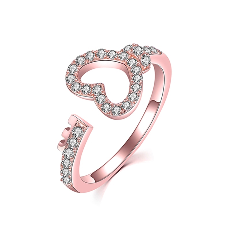 Love Heart Shape Open Ring