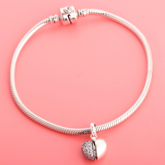 Open Heart with "I Love You" Charm