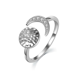Moon and Sun Open Ring