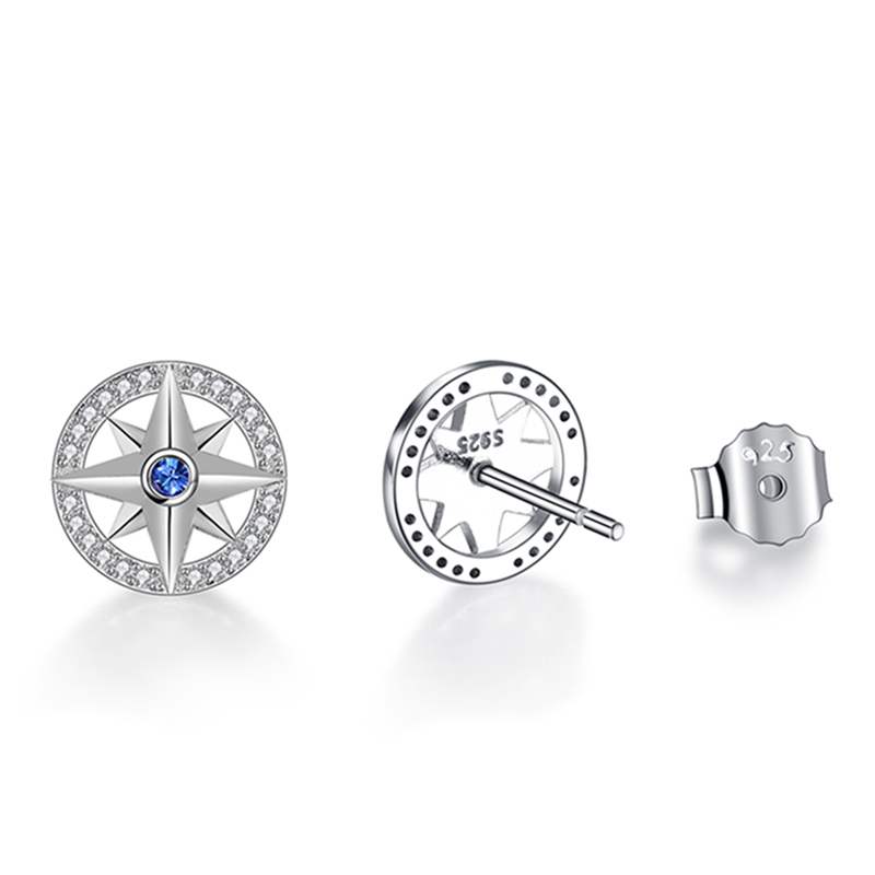 Compass Earring Studs