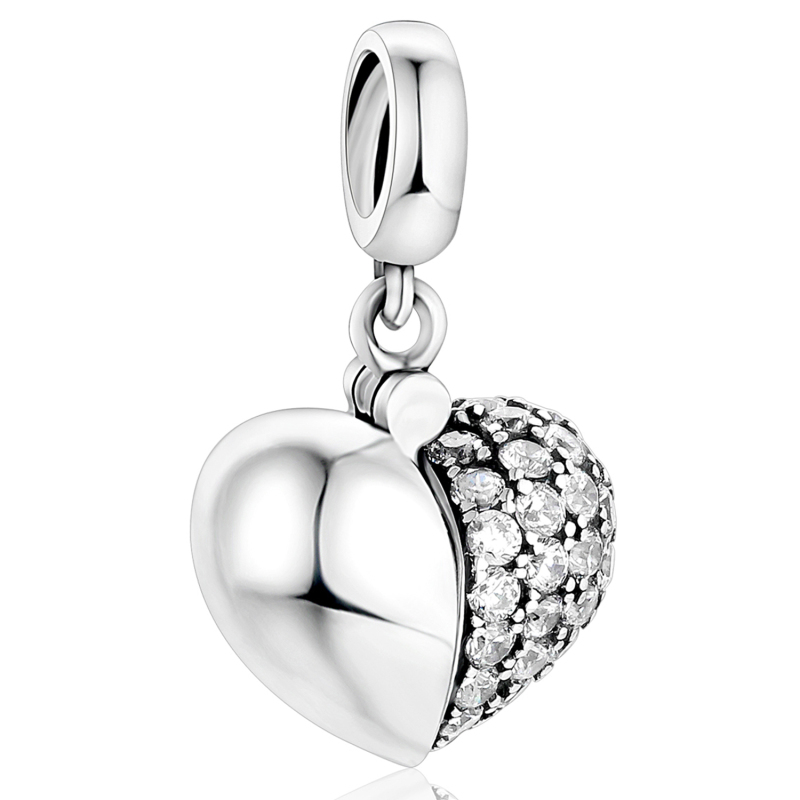 Open Heart with "I Love You" Charm