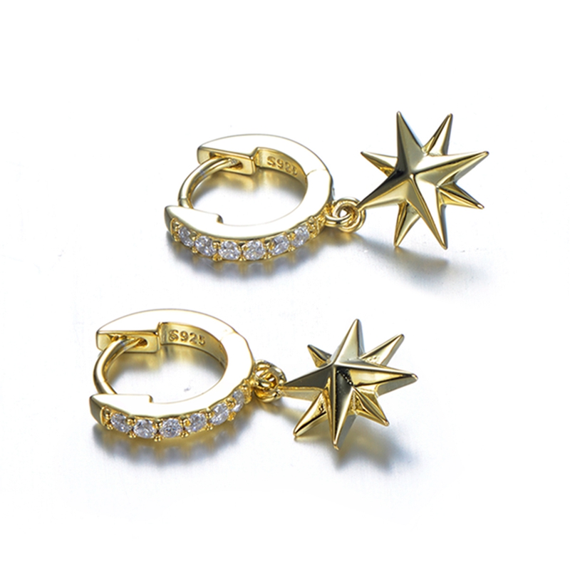 Star Hoop Earring