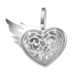 heart wing pendant