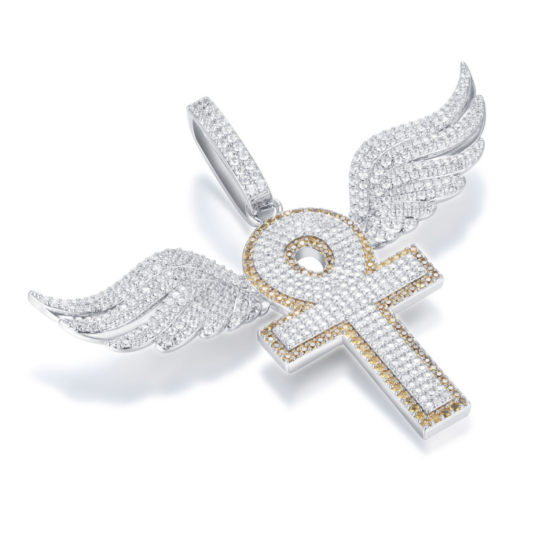 ankh cross wing pendant