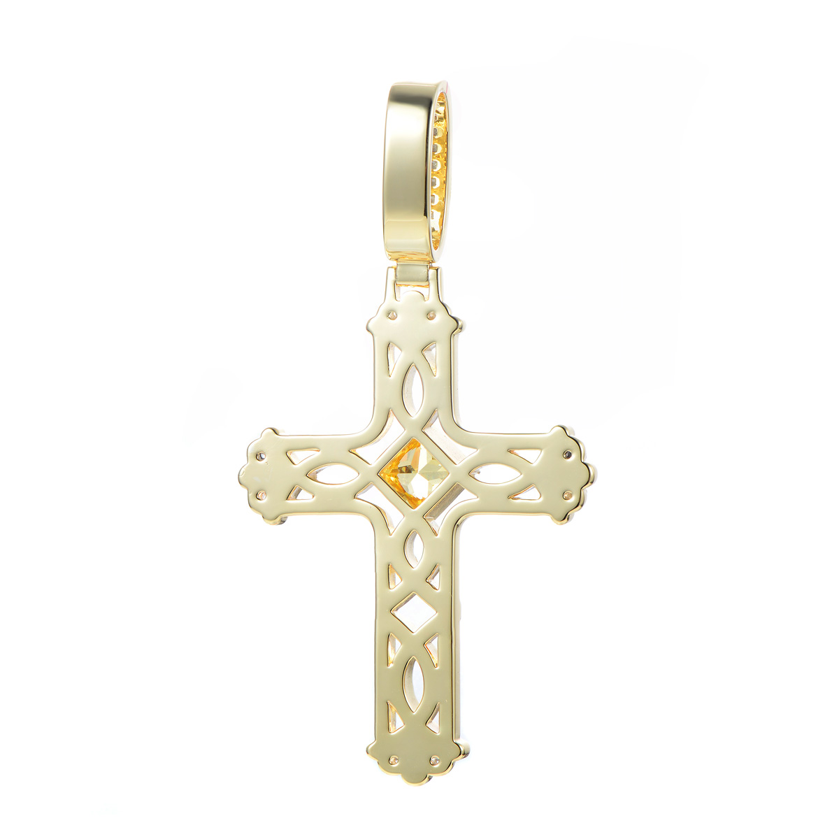 gemstone cross pendant