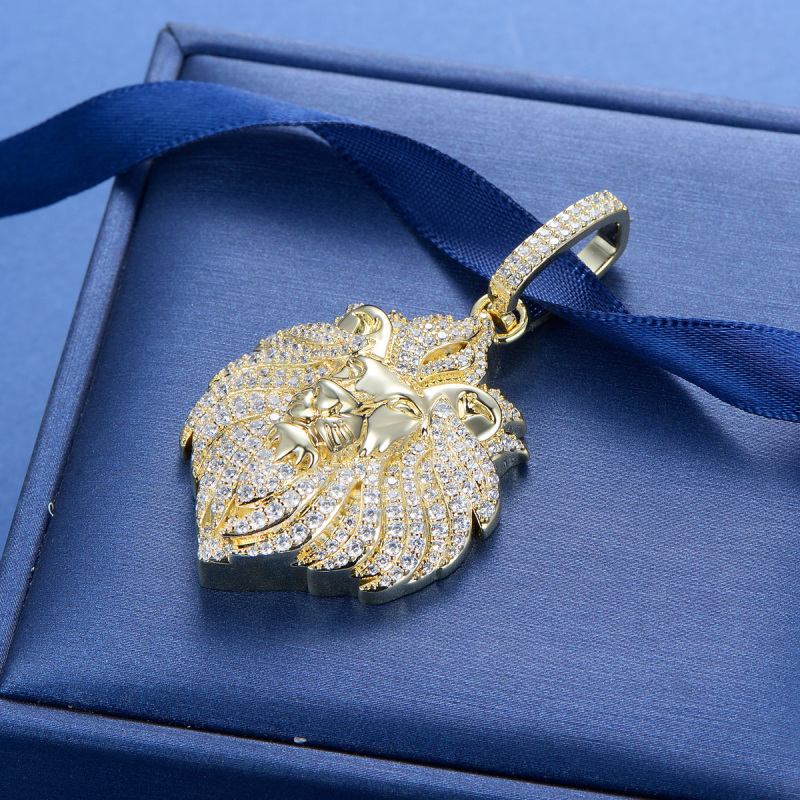 golden lion pendant