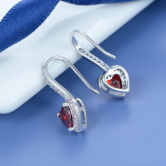 Garnet love ear hook