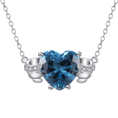 Jun. birthstone heart necklace